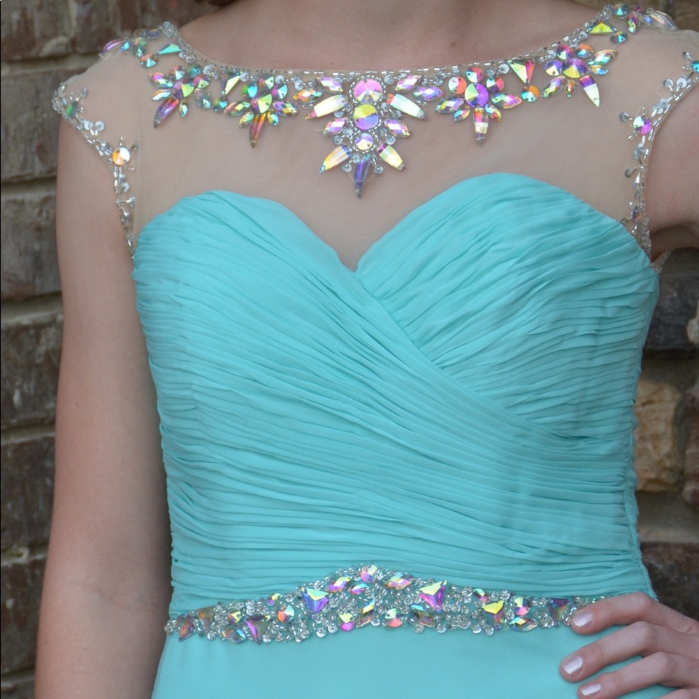 Gorgeous Teal Prom Dress
